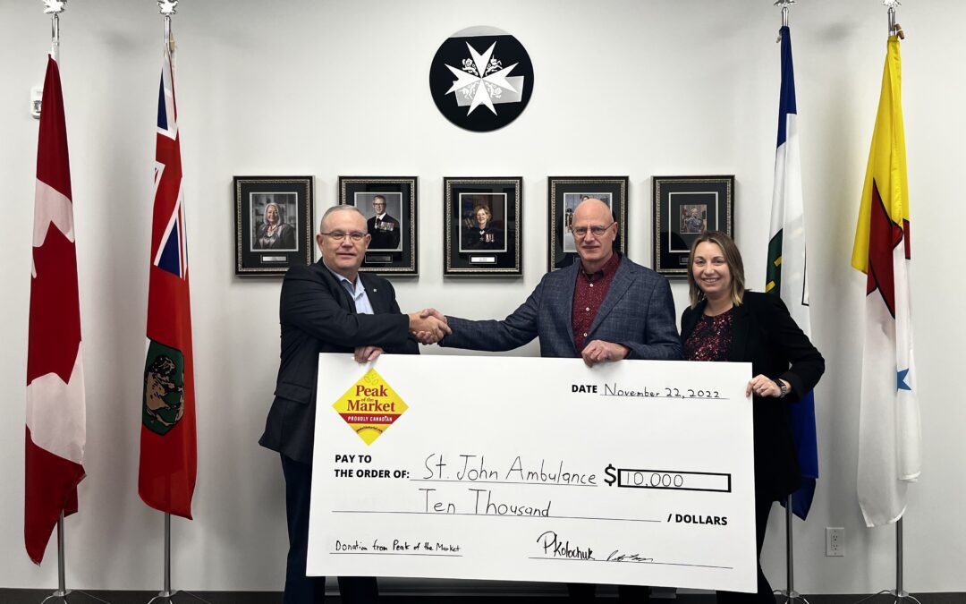 Peak of the Market Donates to St. John Ambulance